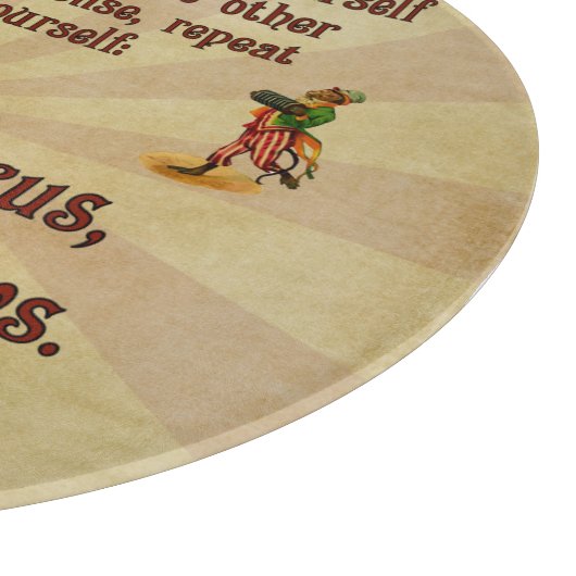 Niet mijn apen, niet mijn Circus Snijplank (Hoek)