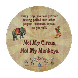 Niet mijn apen, niet mijn Circus Snijplank