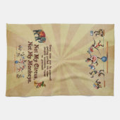 Niet mijn apen, niet mijn Circus Theedoek (Horizontaal)