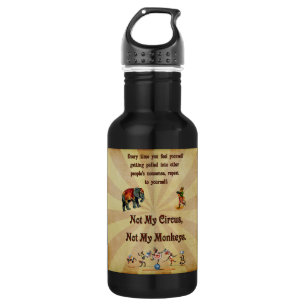 Niet mijn apen, niet mijn Circus Waterfles