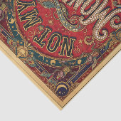 Niet mijn apen! Ringmeester, Rood en Goud Tissuepapier (Detail)
