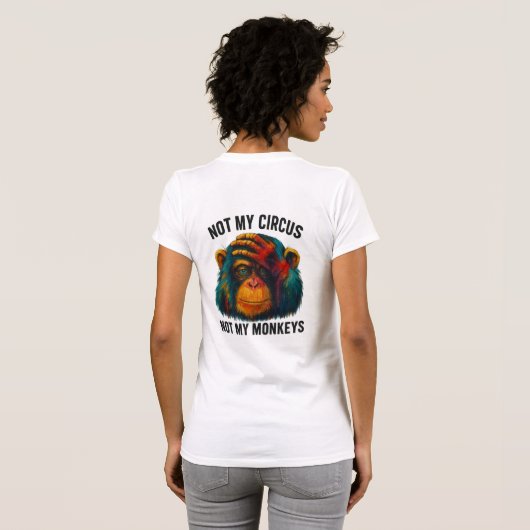 NIET MIJN APEN T-SHIRT (Achterkant volledig)