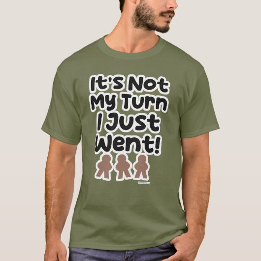 Niet mijn beurt Ik ging net gamen slogan T-shirt (Voorkant)