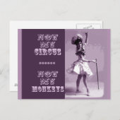 Niet mijn Circus Briefkaart (Voorkant / Achterkant)