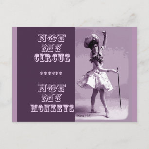 Niet mijn Circus Briefkaart