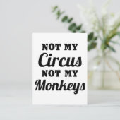 Niet mijn Circus Briefkaart (Staand voorkant)