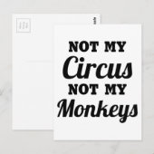 Niet mijn Circus Briefkaart (Voorkant / Achterkant)