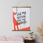 Niet mijn Circus Hangend Wandkleed (Slaapkamer)