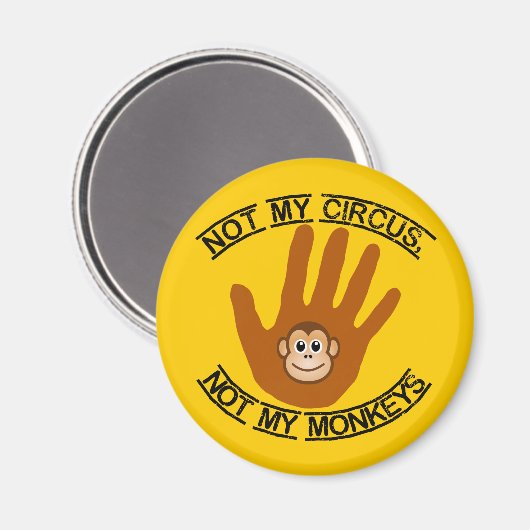 Niet mijn Circus - magneet (Voorkant / Achterkant)