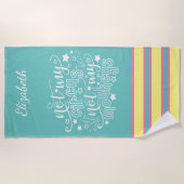 Niet mijn Circus, mijn apen... grappige mam politi Strandlaken (Voorkant)