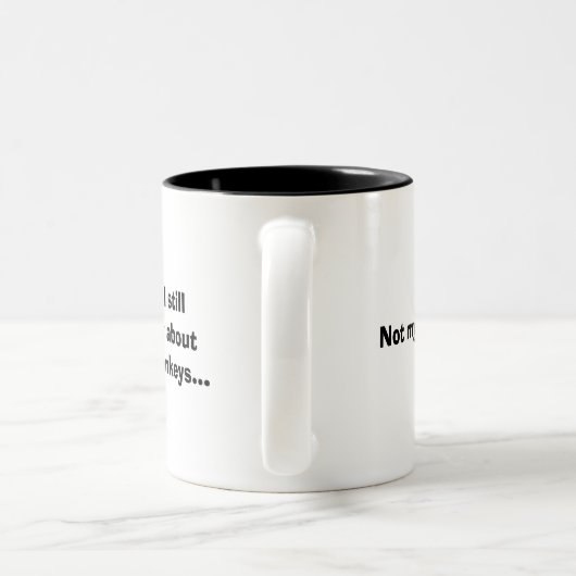 Niet mijn Circus-Mok Tweekleurige Koffiemok (Handvat)