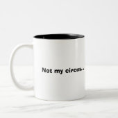 Niet mijn Circus-Mok Tweekleurige Koffiemok (Links)