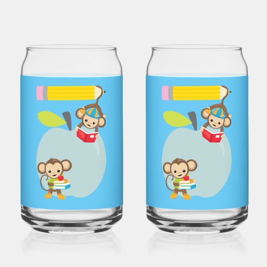 Niet mijn circus, niet mijn aap blikvorm glas (Voorkant)