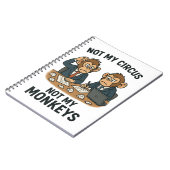 Niet mijn circus, niet mijn aapjes - Funny Cartoon Notitieboek (Linkerzijde)