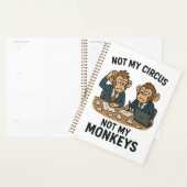 Niet mijn circus, niet mijn aapjes - Funny Cartoon Planner (Display)