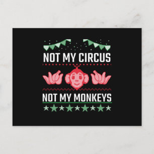 Niet mijn circus, niet mijn apen briefkaart