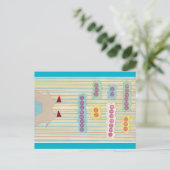 Niet mijn Circus. Niet mijn apen. Briefkaart (Staand voorkant)