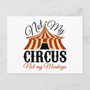Niet mijn Circus, niet mijn apen Briefkaart