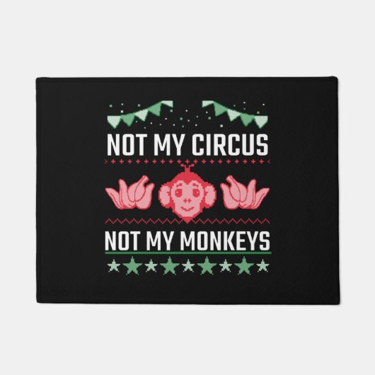Niet Mijn Circus Niet Mijn Apen Deurmat (Voorkant)