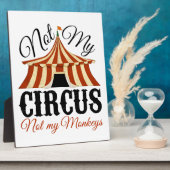 Niet mijn Circus, niet mijn apen Fotoplaat (Zijkant)