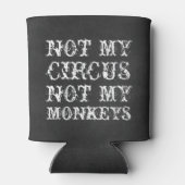 Niet mijn circus niet mijn apen grappig Pools geze Blikjeskoeler (Achterkant)