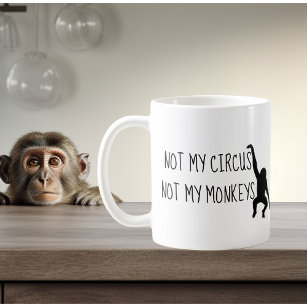Niet mijn Circus Niet mijn Apen Koffie Mok