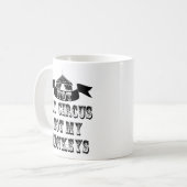 Niet mijn Circus niet mijn apen Koffiemok (Voorkant links)