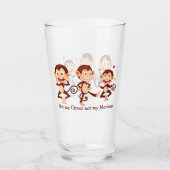 Niet mijn Circus niet mijn Apen Leuke Quote Art Glas (Voorkant)