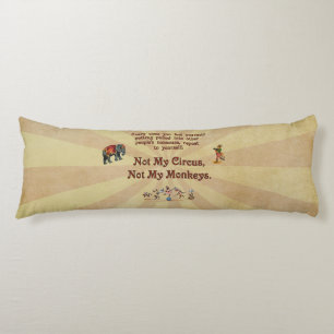 Niet mijn Circus, niet mijn apen Lichaamskussen