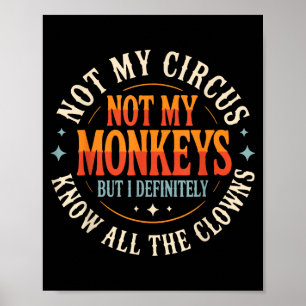 Niet mijn circus, niet mijn apen, maar ik ken alle poster