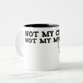 Niet mijn Circus, niet mijn apen Mok (Voorkant links)