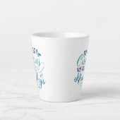 Niet mijn circus, niet mijn apen, pools proverb. latte mok (Voorkant)