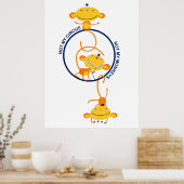 niet mijn circus, niet mijn apen! poster (Keuken)