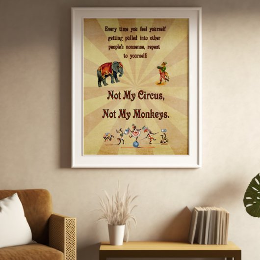 Niet mijn Circus, niet mijn apen Poster