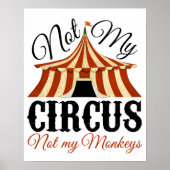 Niet mijn Circus - Niet mijn apen Poster (Voorkant)