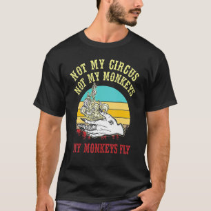 Niet mijn circus niet mijn apen retro  Suset T-shirt