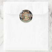 Niet mijn Circus, niet mijn apen Ronde Sticker (Tas)