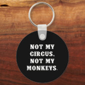 Niet mijn Circus, niet mijn apen Sleutelhanger (Voorkant)