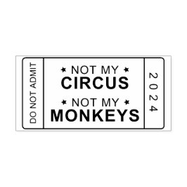 Niet mijn circus, niet mijn apen stempel