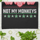 Niet mijn Circus niet mijn apen Theedoek (Gevouwen)