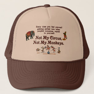 Niet mijn Circus, niet mijn apen Trucker Pet