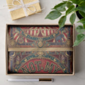 Niet Mijn Circus! Ringmaster Rood en Goud Tissuepapier (Geschenk)