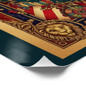 Niet mijn circus! Ringmeester Rood en Goud Perfect Poster (Hoek)