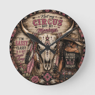 Niet Mijn Circus Westerse Wandklok