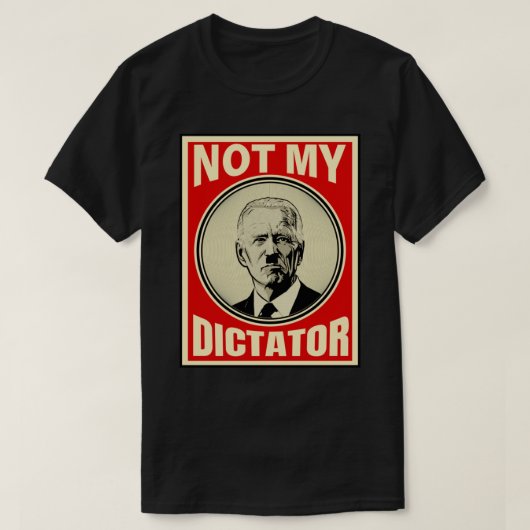 Niet mijn dictator Anti-Biden Essential T-Shirt (Design voorkant)