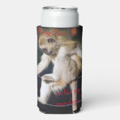 Niet mijn dierentuin, niet mijn apen seltzer blikjeskoeler (Seltzer Achterkant)