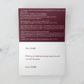 Niet mijn echte gedachten Een cursus in wonderen Kaart (Binnen)