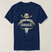 Niet mijn eerste Rodeo Bull Skull Western Life Lan T-shirt (Design voorkant)