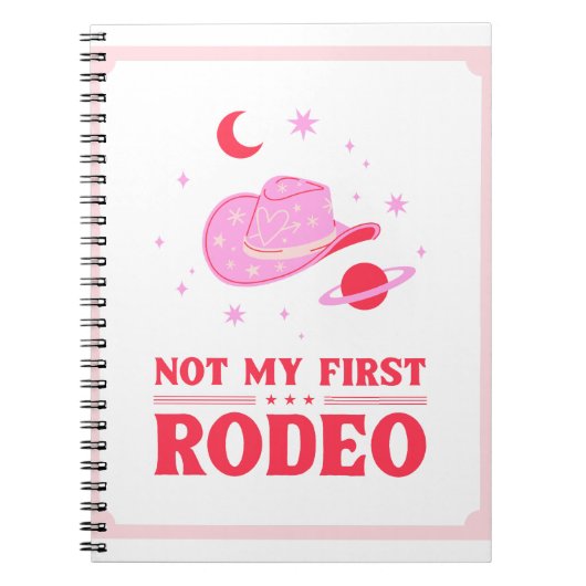 Niet mijn eerste Rodeo Cowboy Pet Notitieboek (Voorkant)