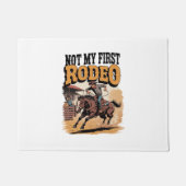 Niet mijn eerste Rodeo Horse Land Western Deurmat (Voorkant)